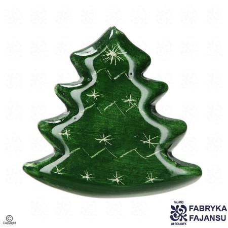 Magnes Choinka Zielona Śnieżynki