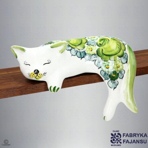 Przejdź do produktu Figurka Kot Leżący Zieleń