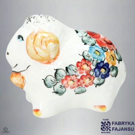 Figurka Baranek 9 cm Kolor włocławek ceramika