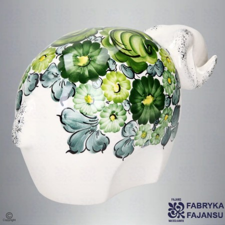 Figurka Baranek 20 cm Zielony Fabryka Fajansu