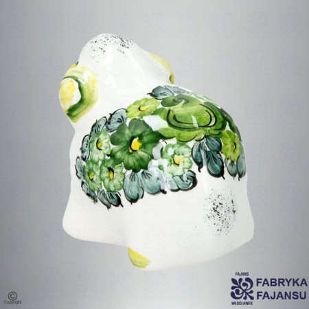 Figurka Baranek Zielony Fabryka Fajansu