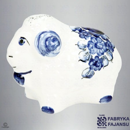 Figurka Baranek 9 cm Kobalt włocławek ceramika