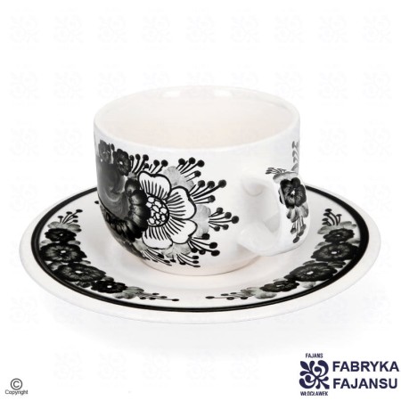 Filiżanka Ola 250 ml Czerń Fajans Włocławek