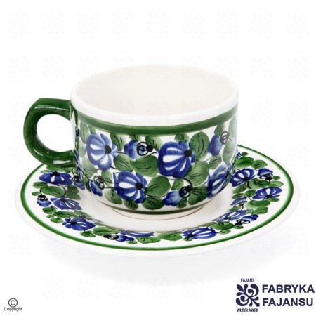 Filiżanka Ola 250 ml Szyszka Zieleń Fabryka Fajansu