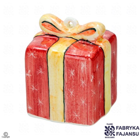 Zawieszka na choinkę Prezent czerwony