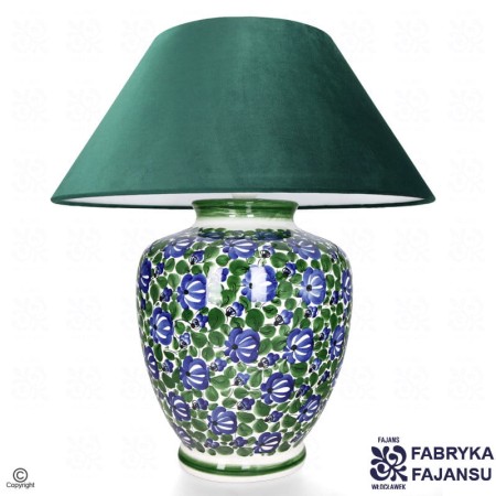 lampa londynka zielona fabryka fajansu