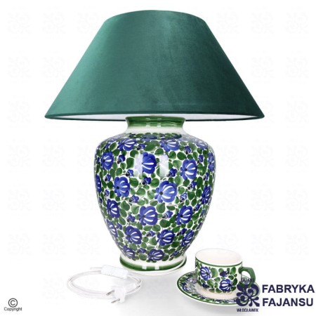 zielona lampa londynka fajans włocławek