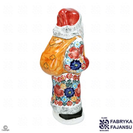 Figurka Mikołaj kolorowy fajans włocławek