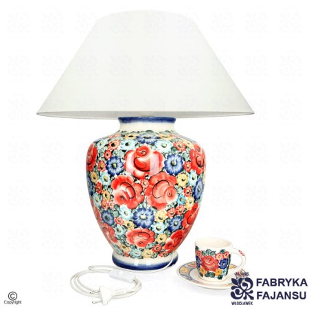kolorowa lampa londynka fajans włocławek
