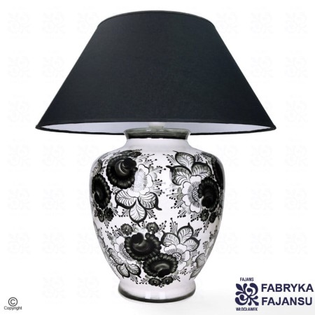 lampa londynka czerń fabryka fajansu