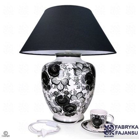 czarna lampa londynka fajans włocławek