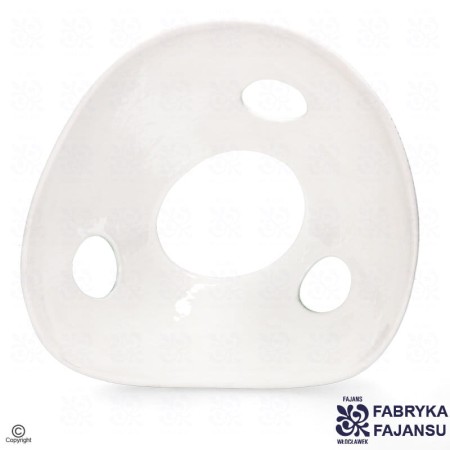 wnętrze klosza do lampy rogatej Wzór 407 białe