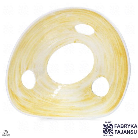 wnętrze klosza do lampy rogatej Wzór 407 żółte