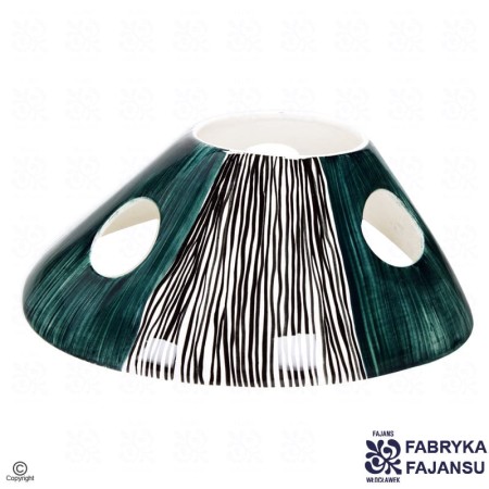 Klosz Kapelusz do Lampy Rogatej zielony Wzór 407