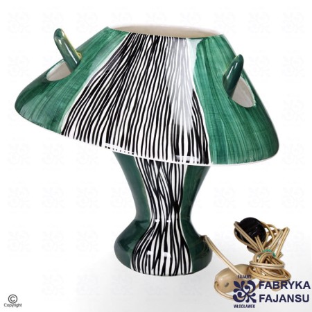 Lampa Rogata naprawa lampy Wzór 407 zielona Fajans Włocławek