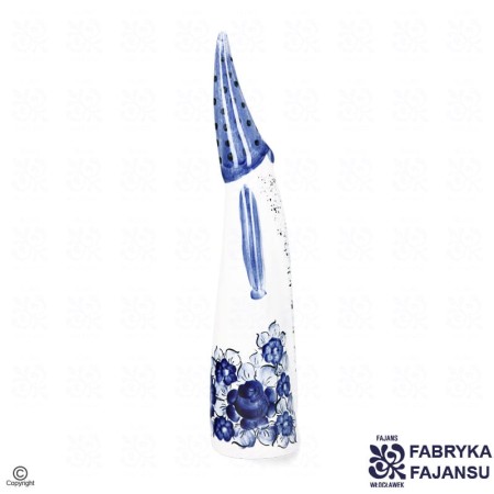 Figurka Skrzat Kobalt w kwiaty 28 cm