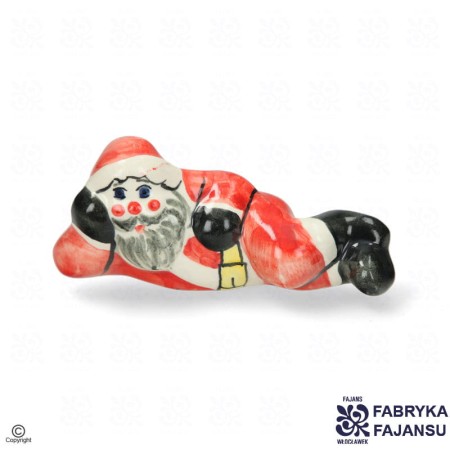 Figurka Mikołaj Leżący Czerwony