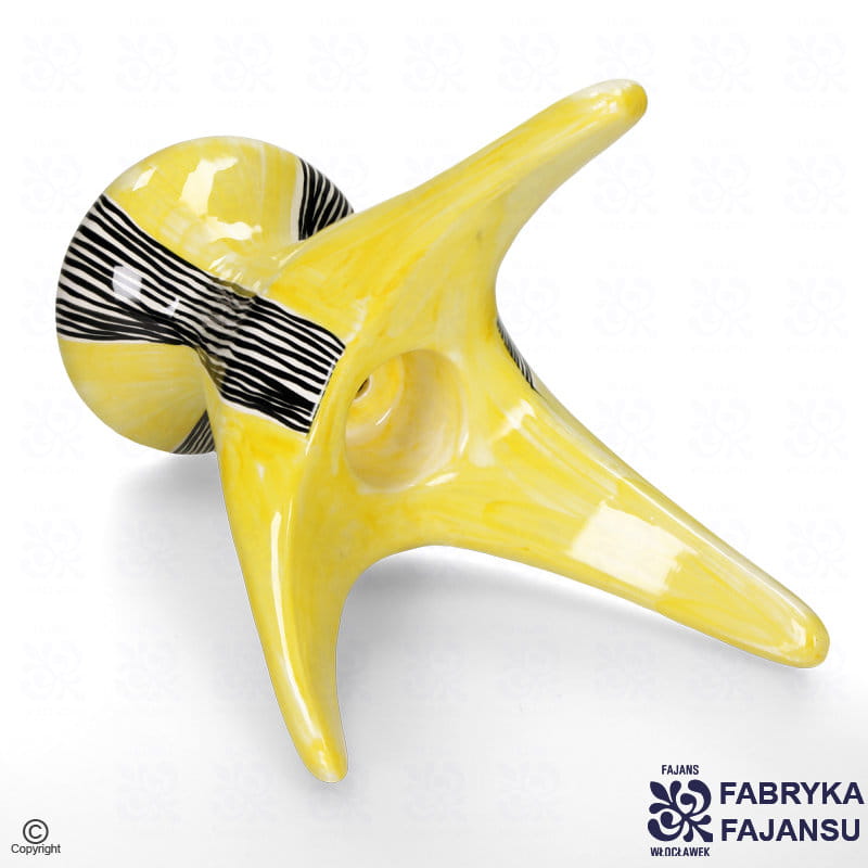 Podstawa do lampy rogatej Wzór 407 żółta Elżbieta Piwek-Białoborska